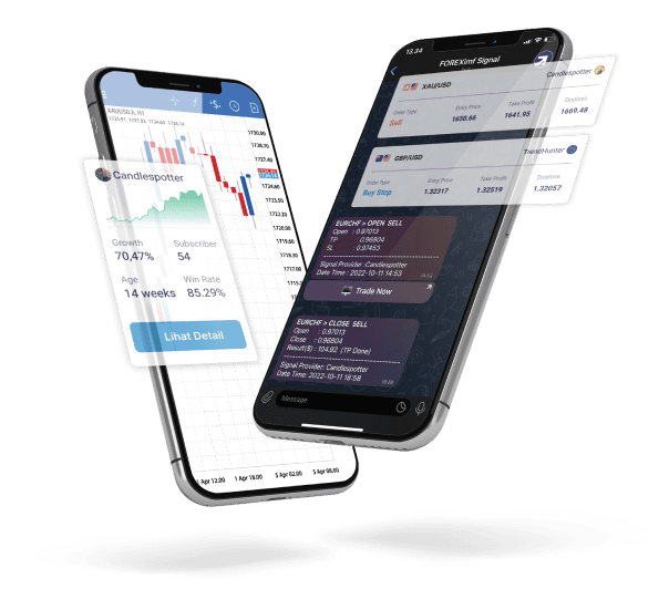 Dapatkan real-time update setiap peluang dari Signal Trading yang anda subscribe. Sekarang bisa lebih banyak peluang.