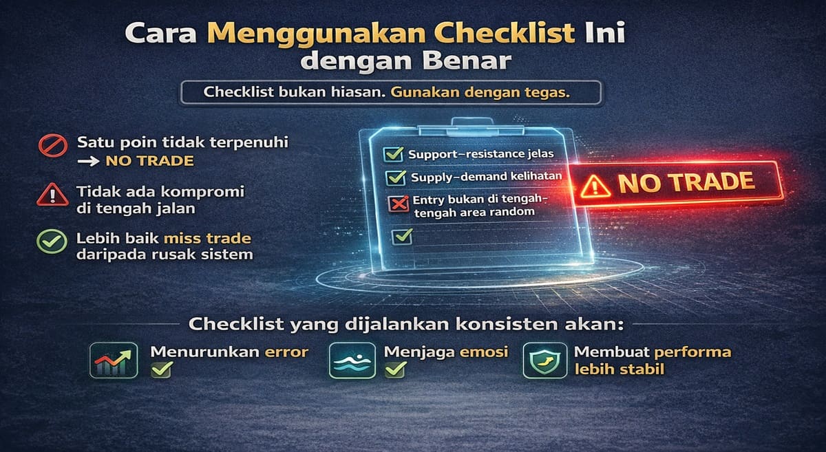 Cara Menggunakan Ckeck-List untuk Trading yang Aman