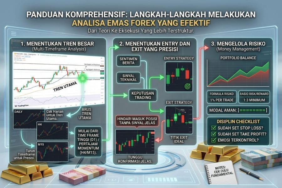 Langkah-Langkah Analisa Emas Forex