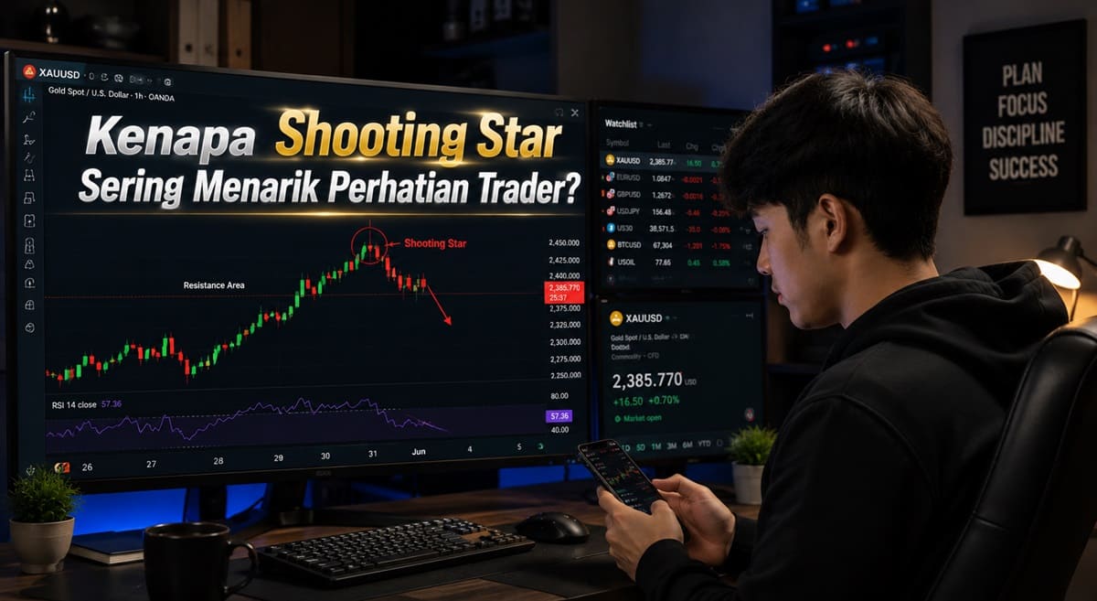 Shooting Star Menarik Perhatian Trader