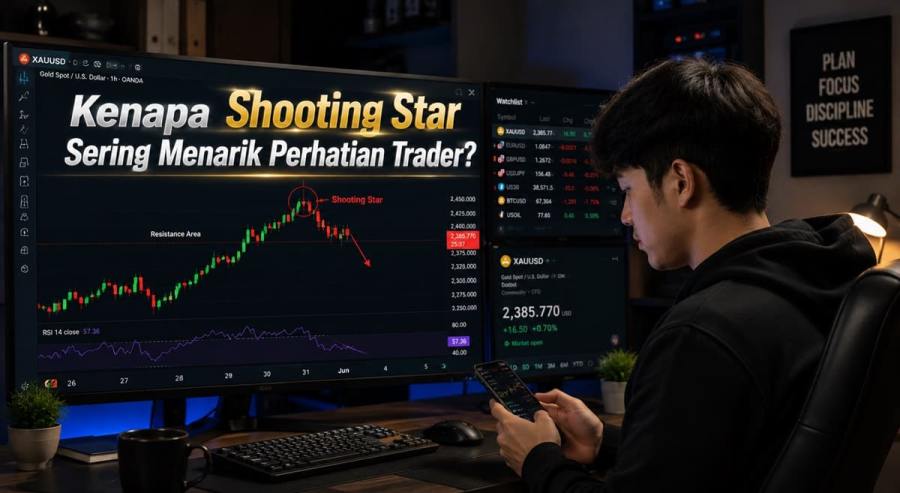 Shooting Star Menarik Perhatian Trader