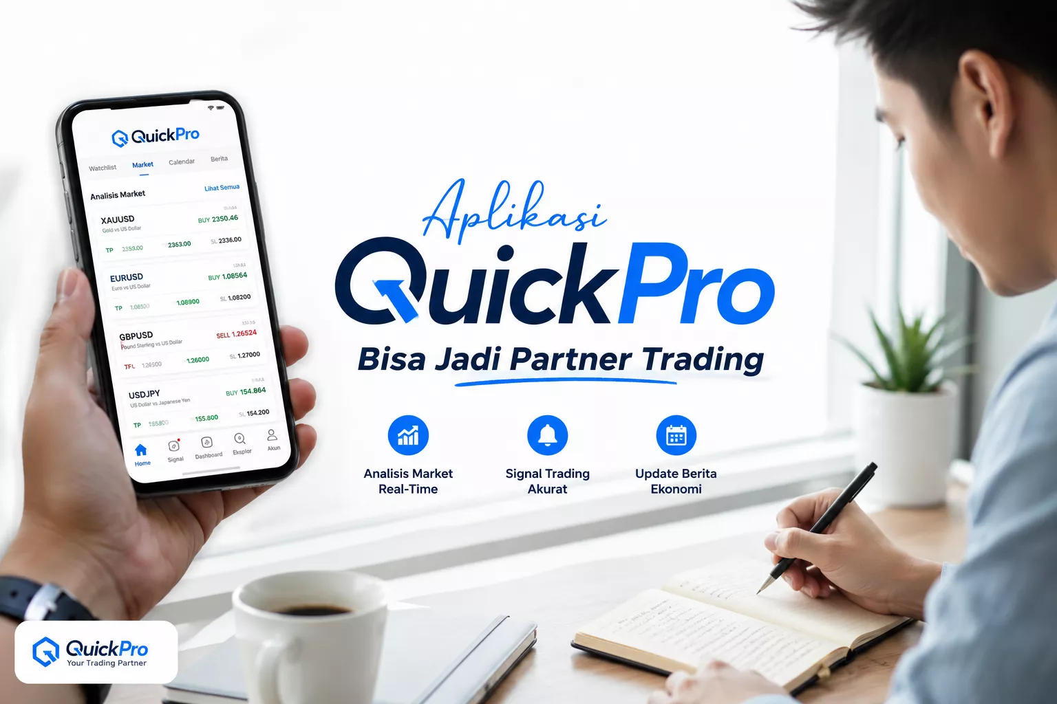 Aplikasi QuickPro Jadi Partner Trading