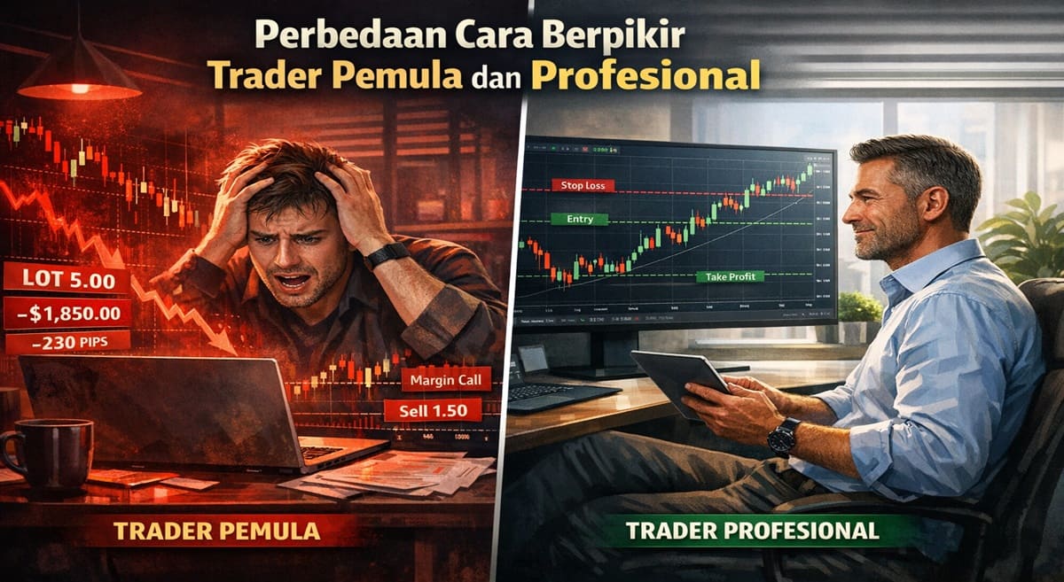 Cara Berpikir Trader Pemula vs Profesional