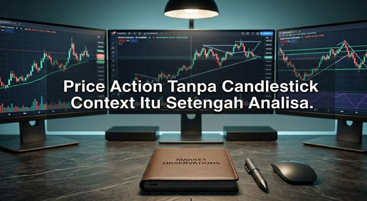 Price Action Tanpa Candlestick Context Itu Setengah Analisa