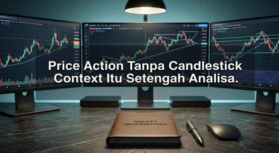 Price Action Tanpa Candlestick Context Itu Setengah Analisa