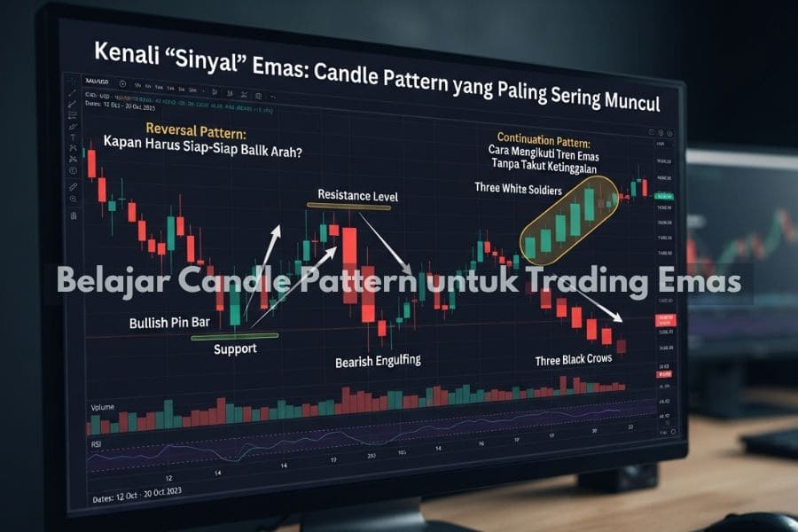 Belajar Candle Pattern untuk Trading Emas