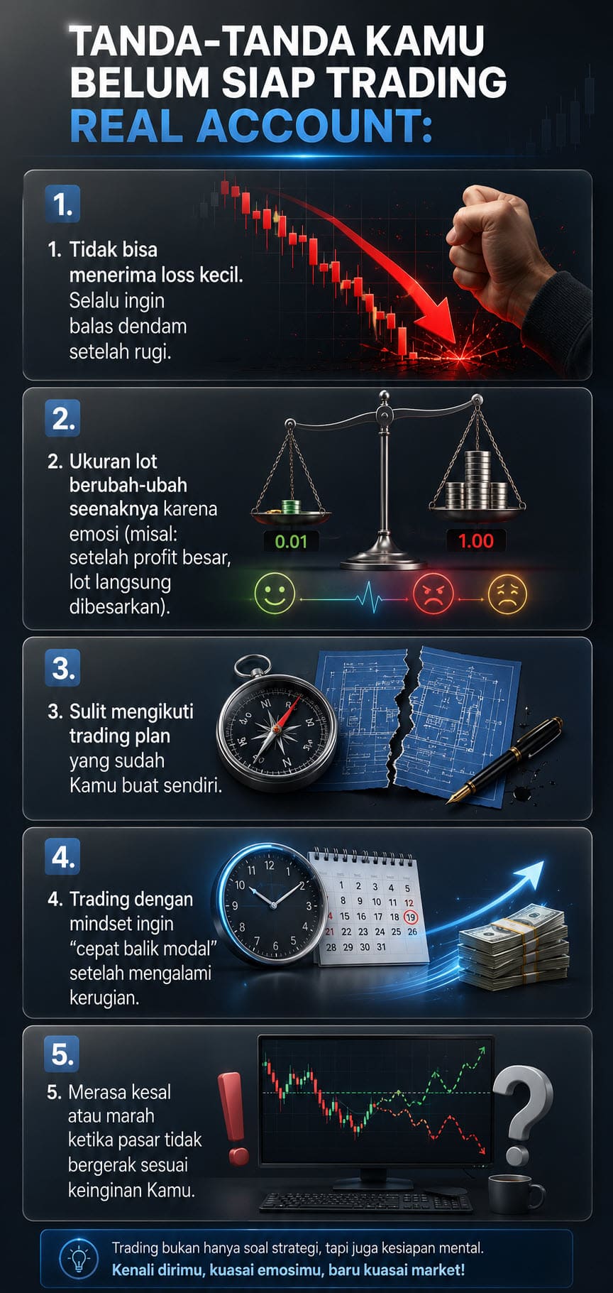 Tanda Belum Siap Trading