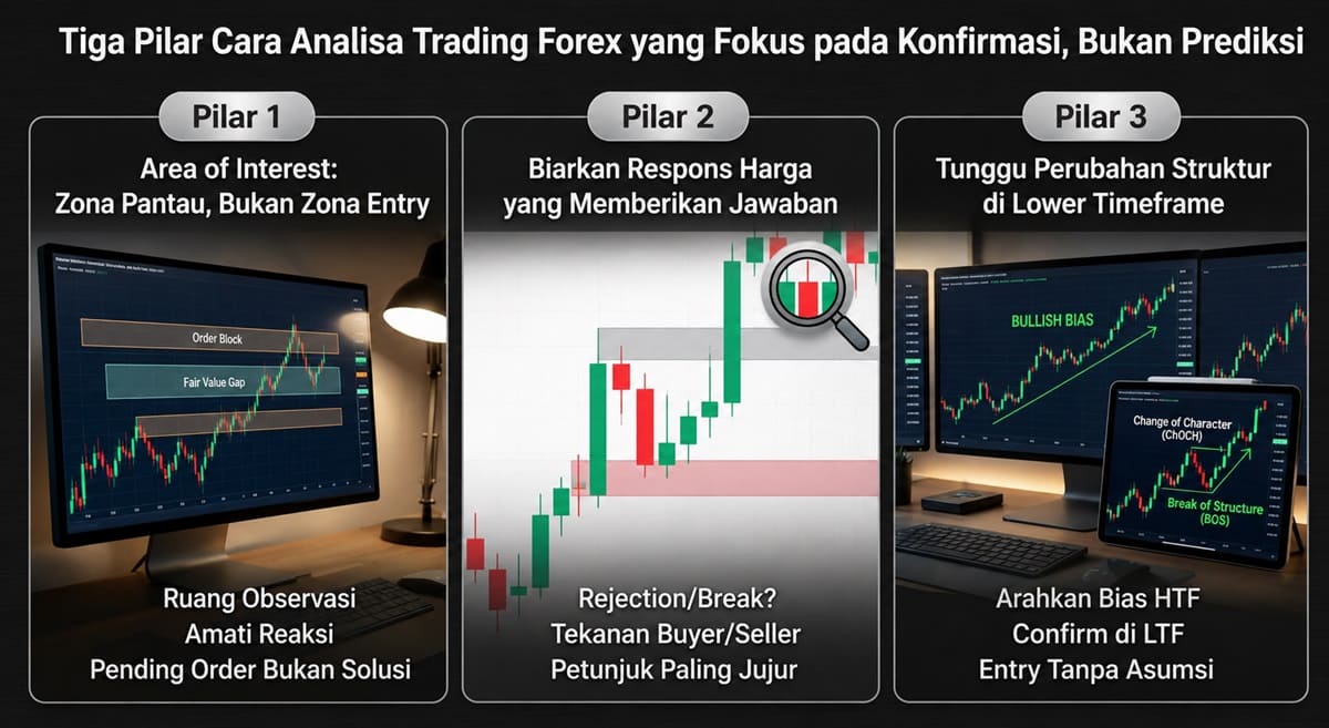Tiga Pilar Cara Analisa Trading Forex