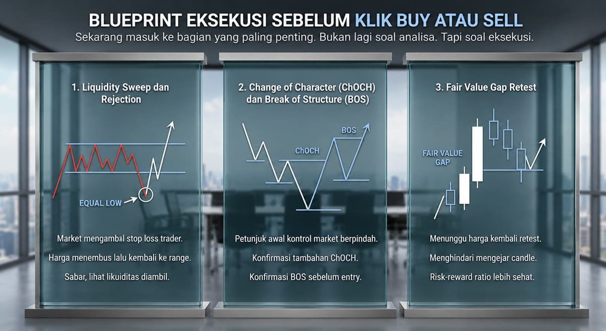 Blueprint Eksekusi Sebelum Klik Buy atau Sell