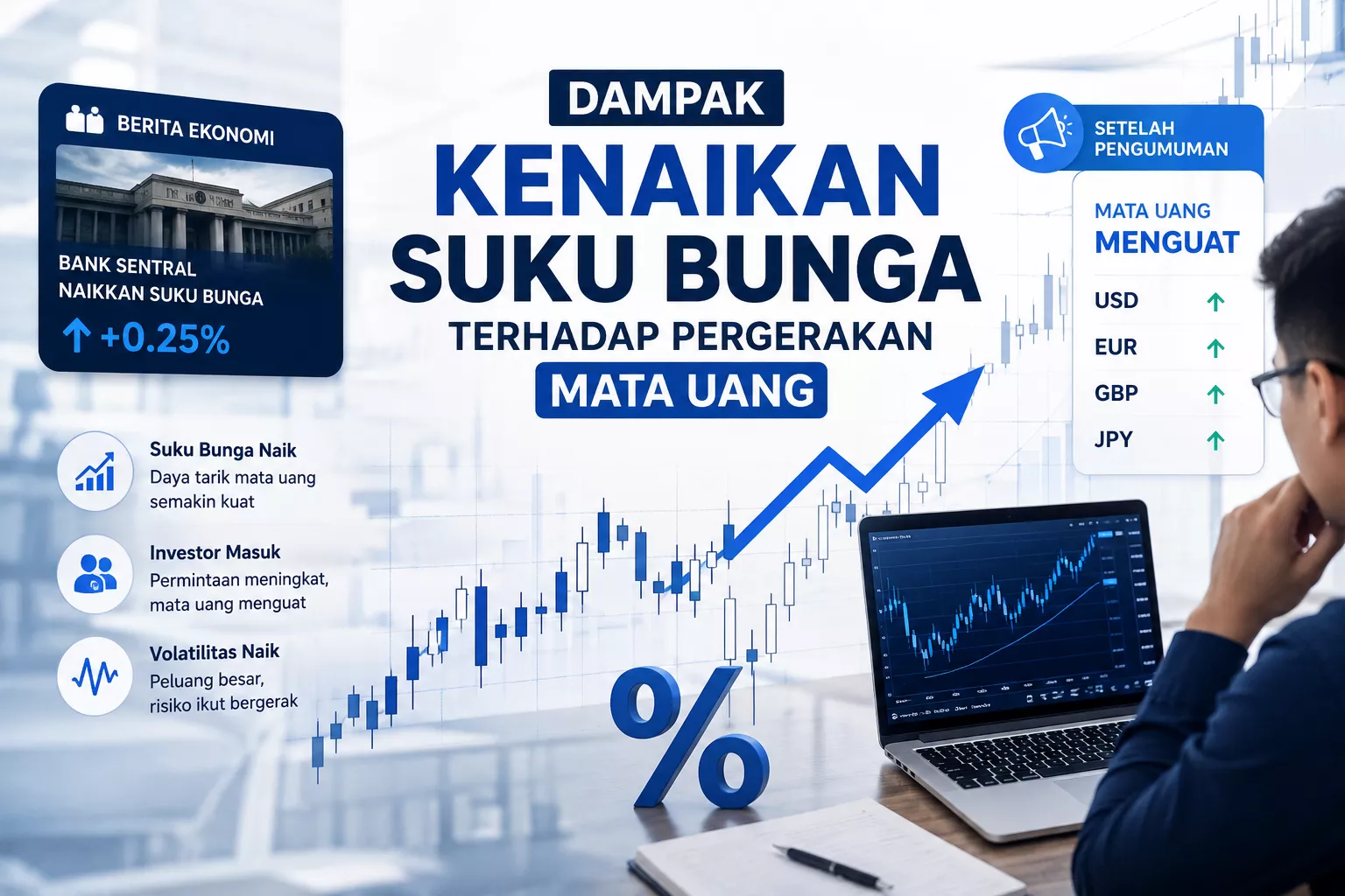 dampak suku bunga terhadap pergerakan mata uang