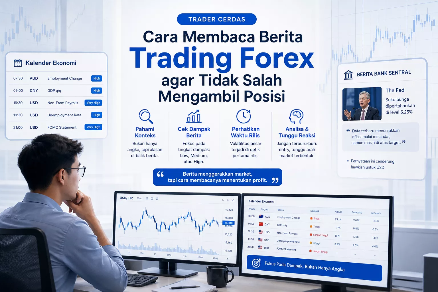 cara membaca berita trading forex