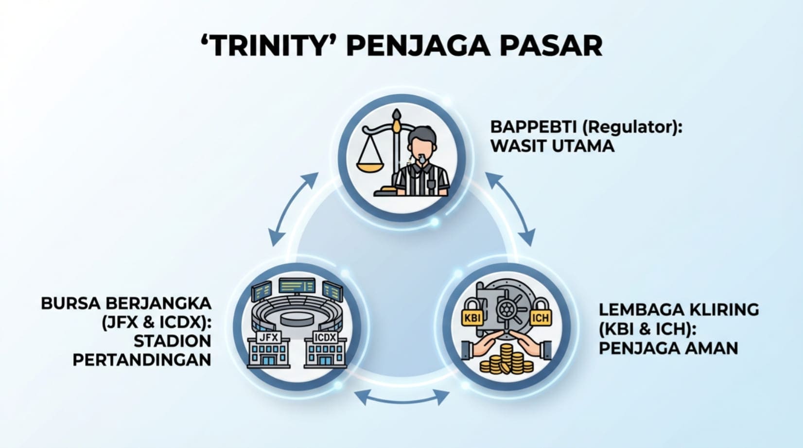 tritunggal penjaga pasar