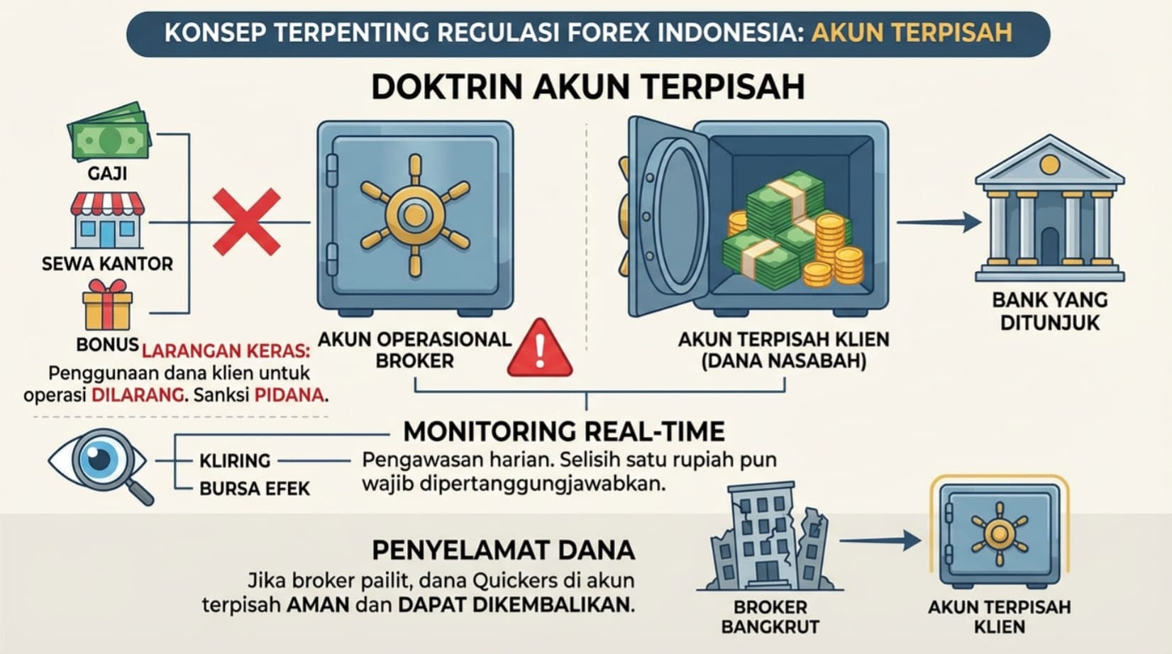 akun terpisah