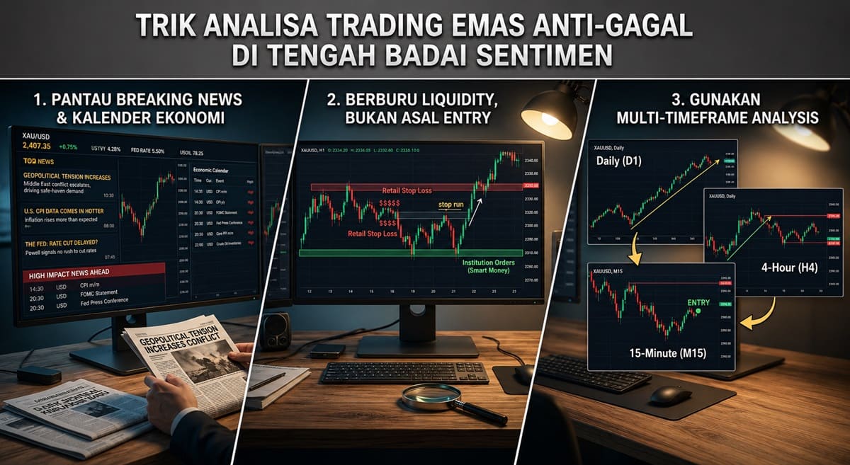analisa emas ditengah badai sentimen pasar