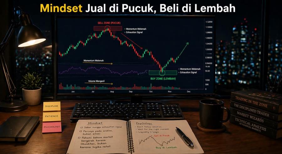 Mindset Jual di Pucuk, Beli di Lembah