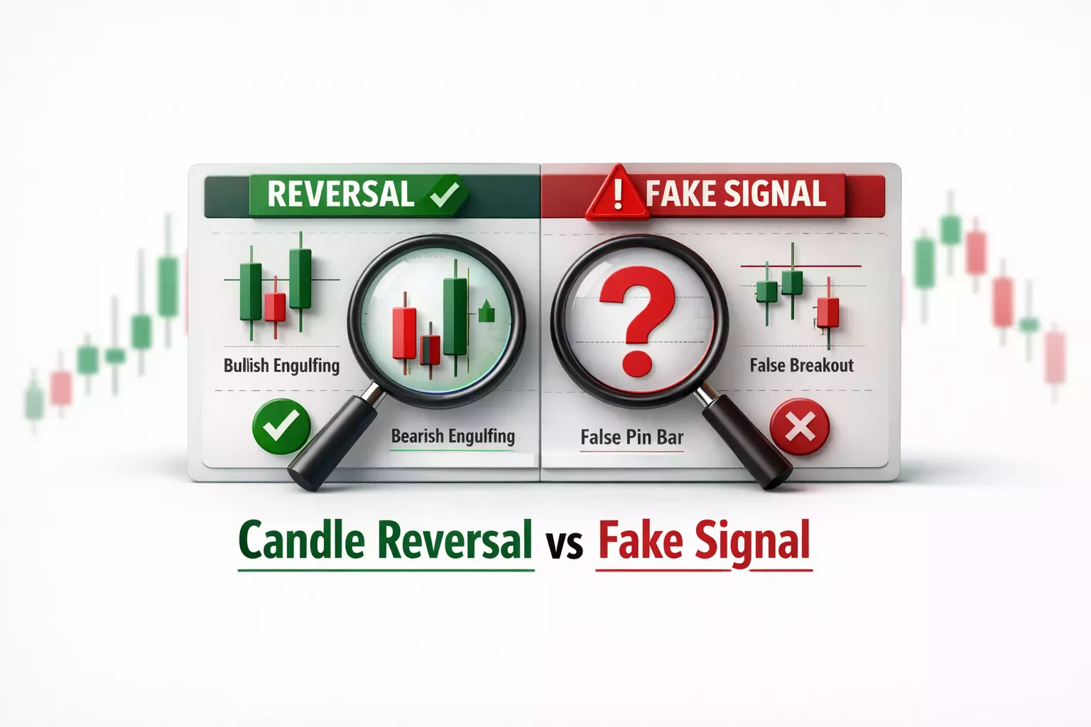 Candle Pattern Reversal vs Fake Signal