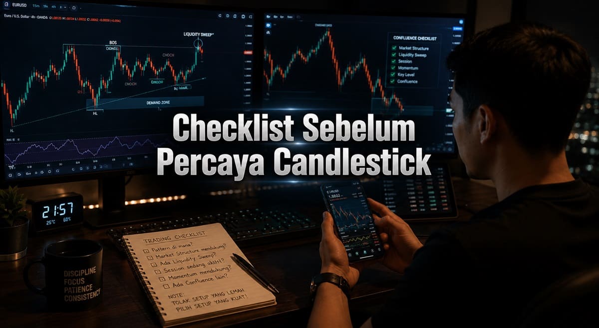 Checklist Sebelum Percaya Candlestick Pattern