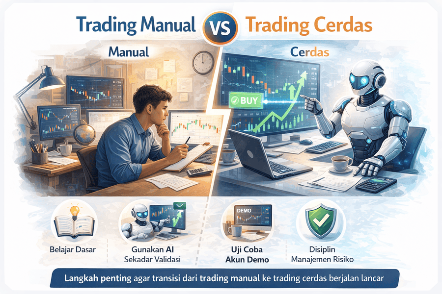 Trading Manual vs Trading Cerdas