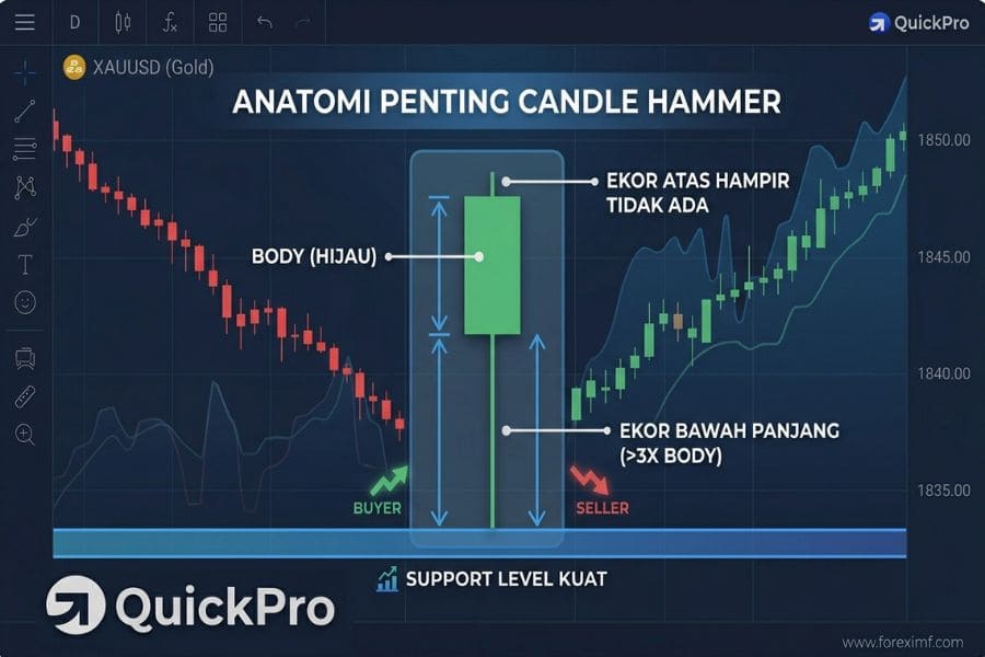 Anatomi Penting Candle Hammer