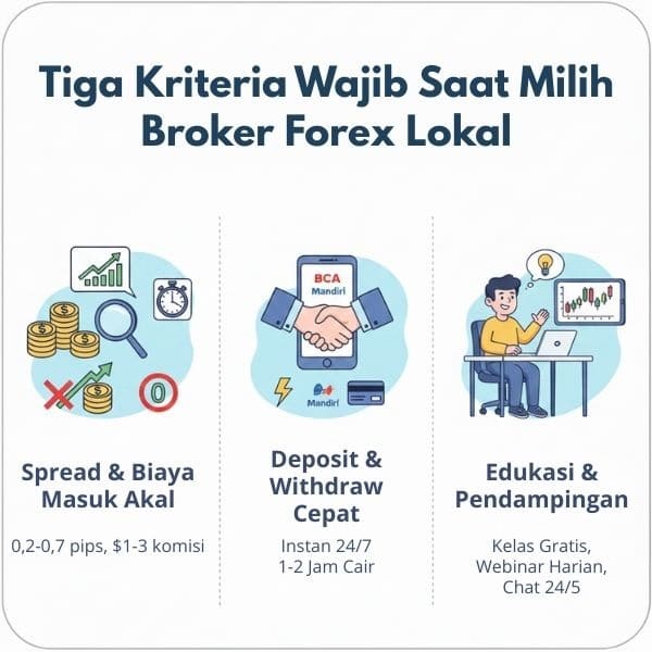 3 Kriteria Wajib Saat Milih Broker Forex
