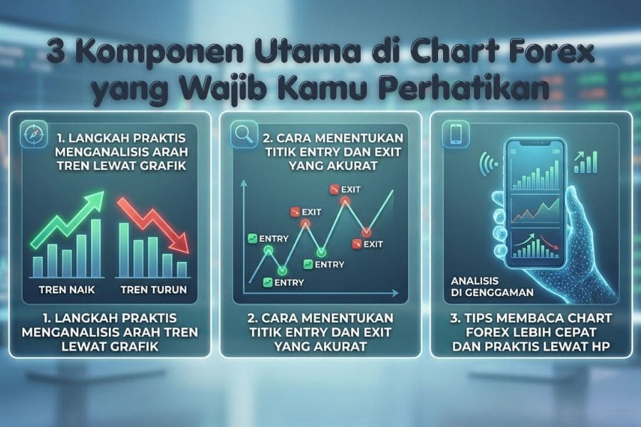 Komponen Utama di Chart Forex