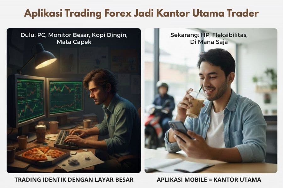 Aplikasi Trading Forex Jadi Kantor Utama Trader