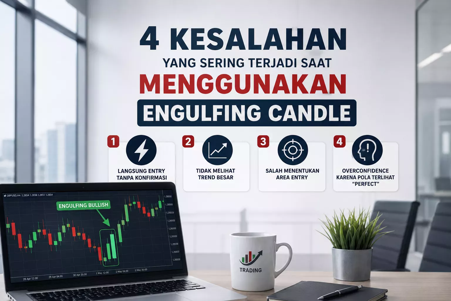 Kesalahan Menggunakan Engulfing Candle