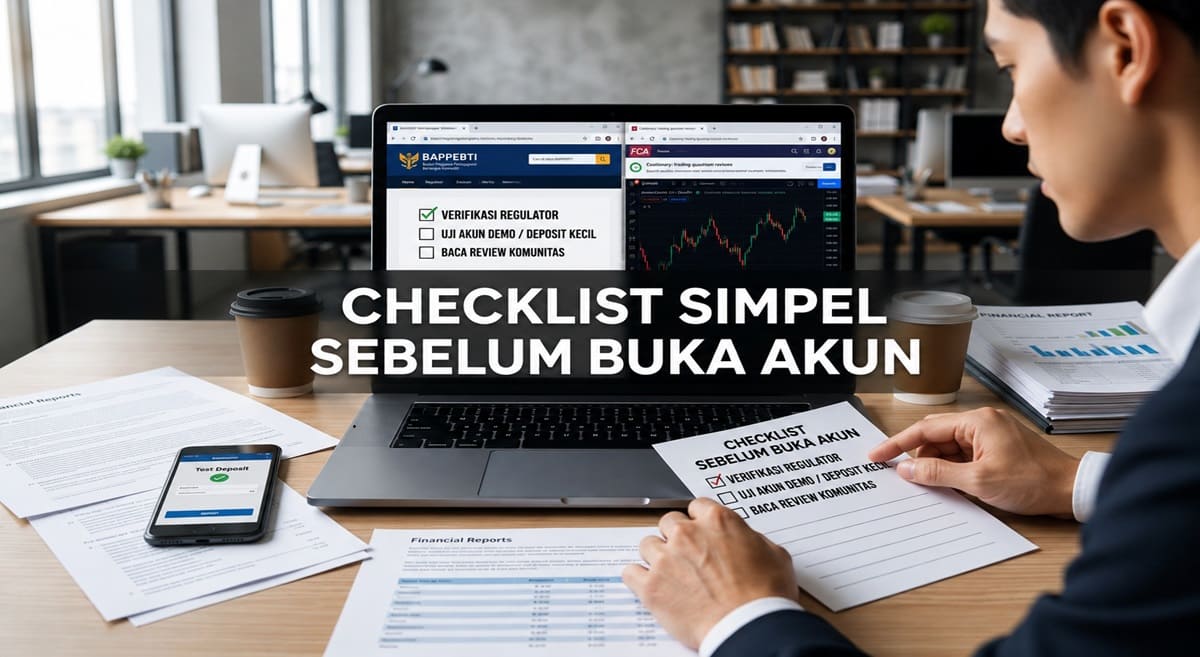 Checklist Simpel Sebelum Buka Akun