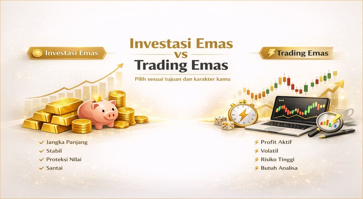 Investasi Emas vs Trading Emas