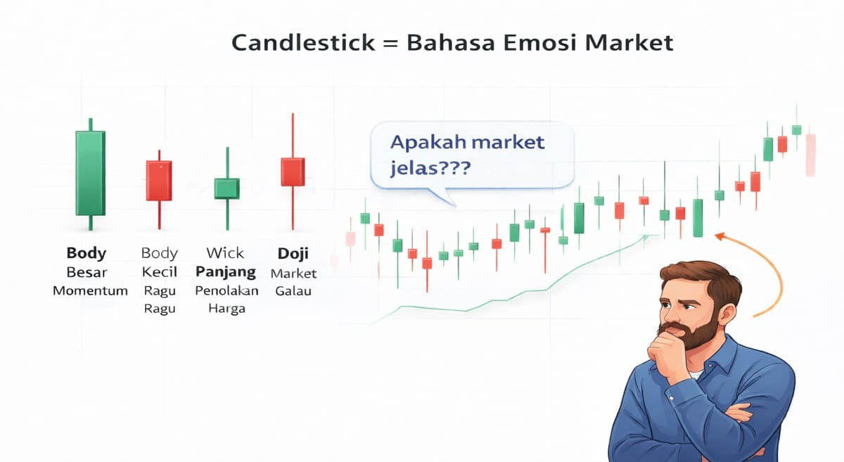 Candlestick = Bahasa Emosi Market