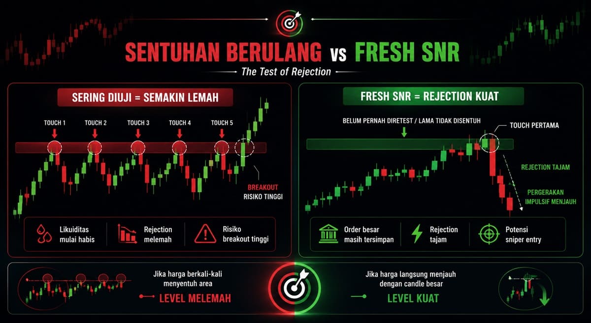 Sentuhan Berulang vs Freshness