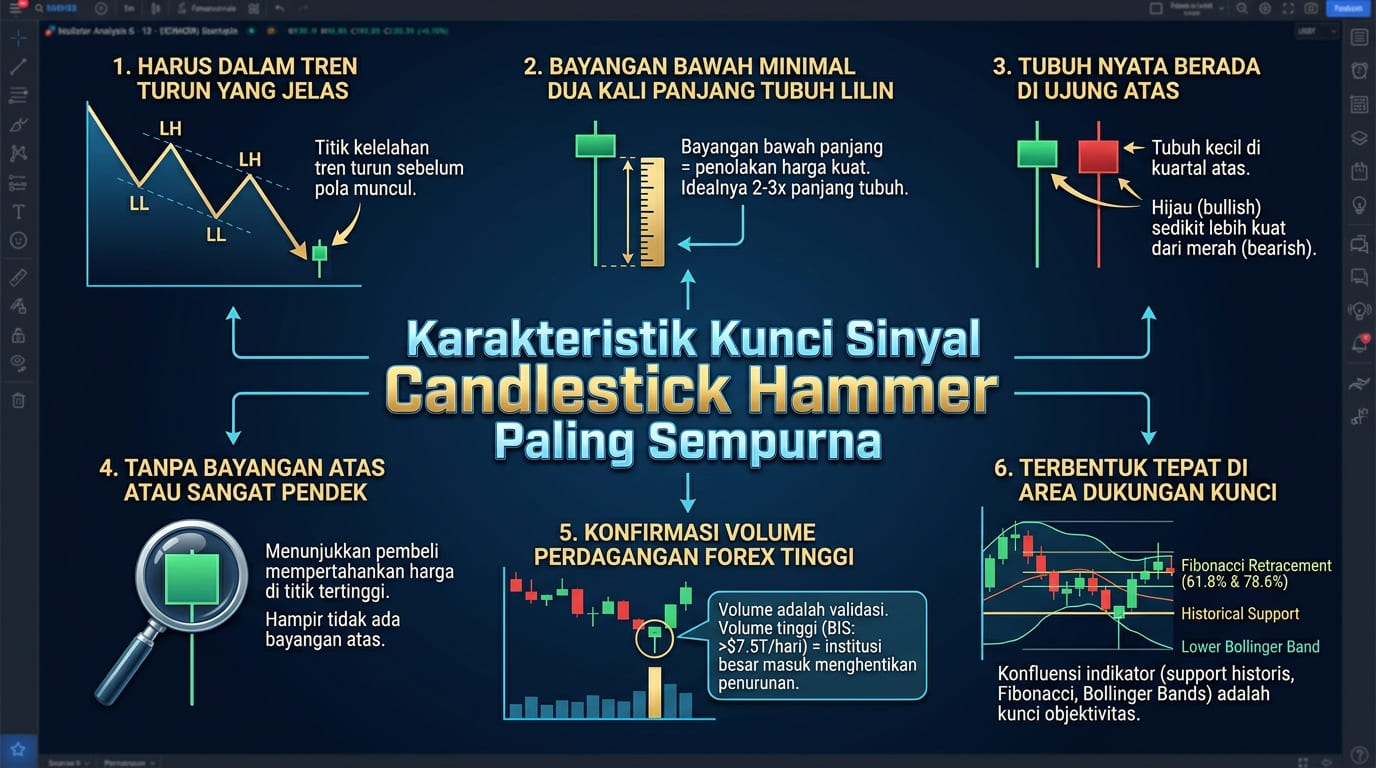 Ciri-Ciri Sinyal Hammer Candlestick