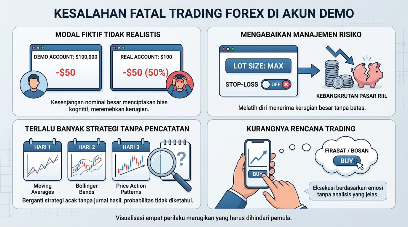 Kesalahan Trading Forex Akun Demo