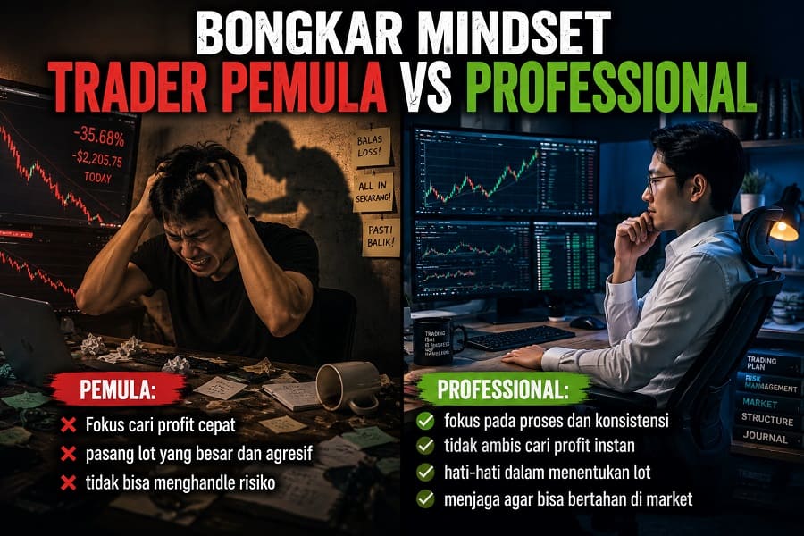 Mindset Trader Pemula vs Professional