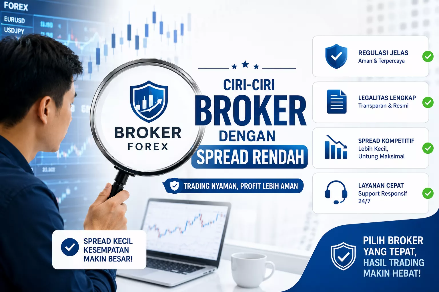 Ciri-Ciri Broker dengan Spread Rendah
