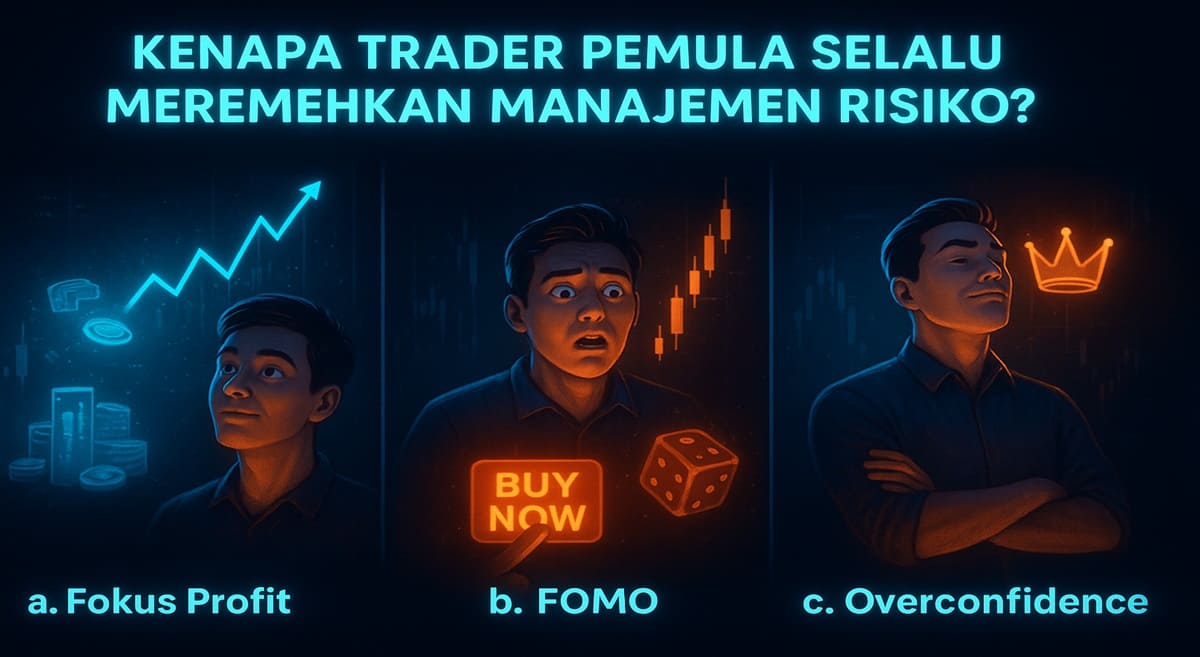 trader pemula meremehkan manajemen risiko