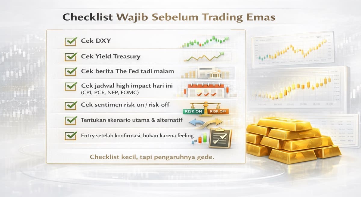 Checklist Sebelum Trading Emas