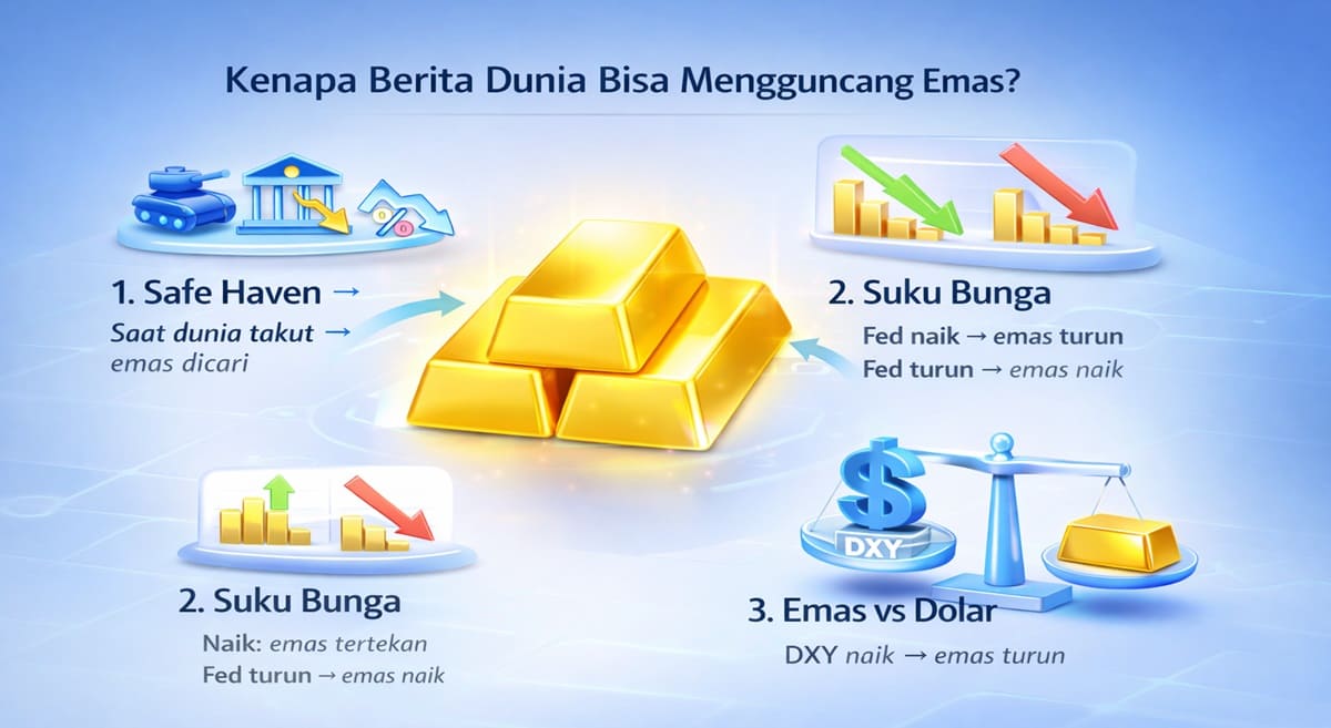 Berita Dunia Bisa Mengguncang Emas