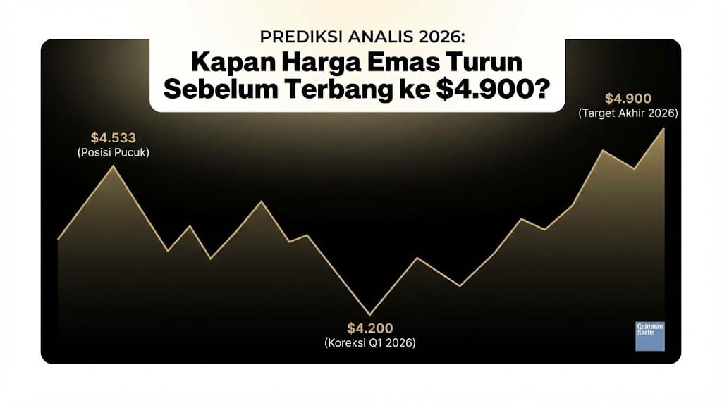 Analisis Goldman Sachs Tentang Kapan Harga Emas Turun
