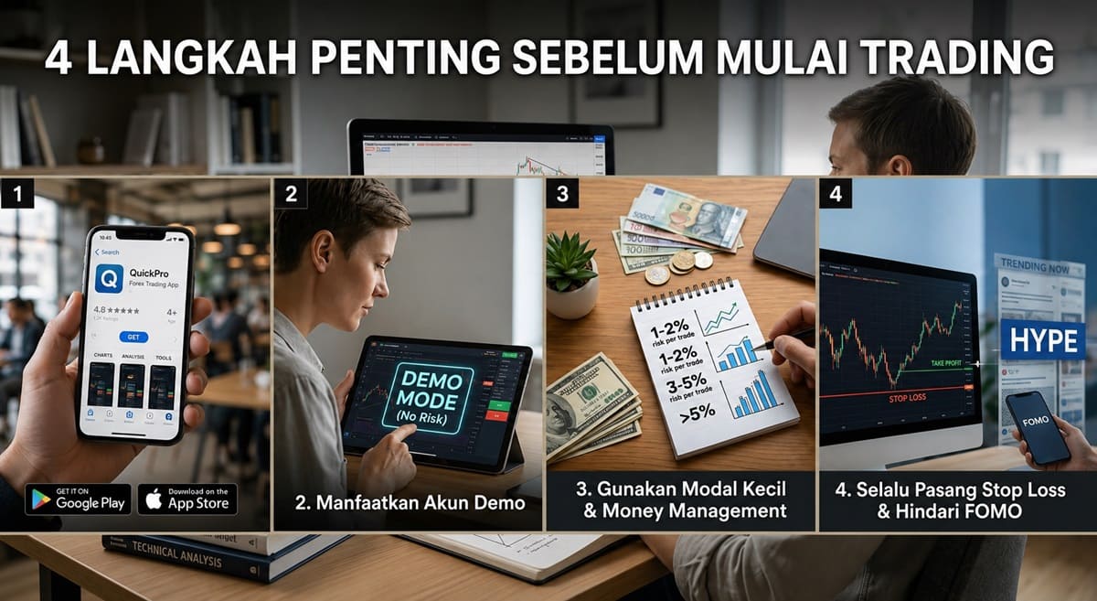 4 Langkah Penting Sebelum Mulai Trading