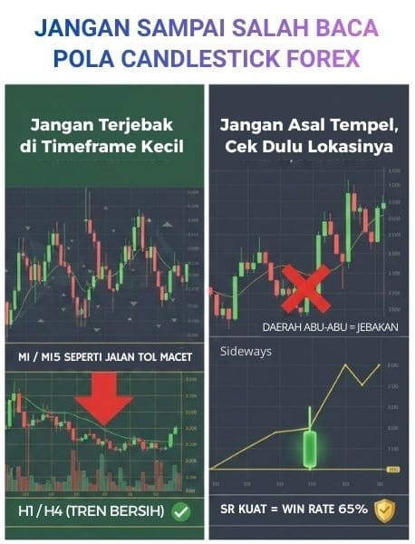 Jangan Sampai Salah Baca Pola Candlestick Forex