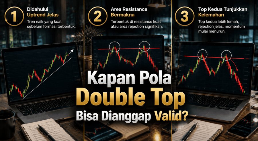 Kapan Pola Double Top Bisa Dianggap Valid?