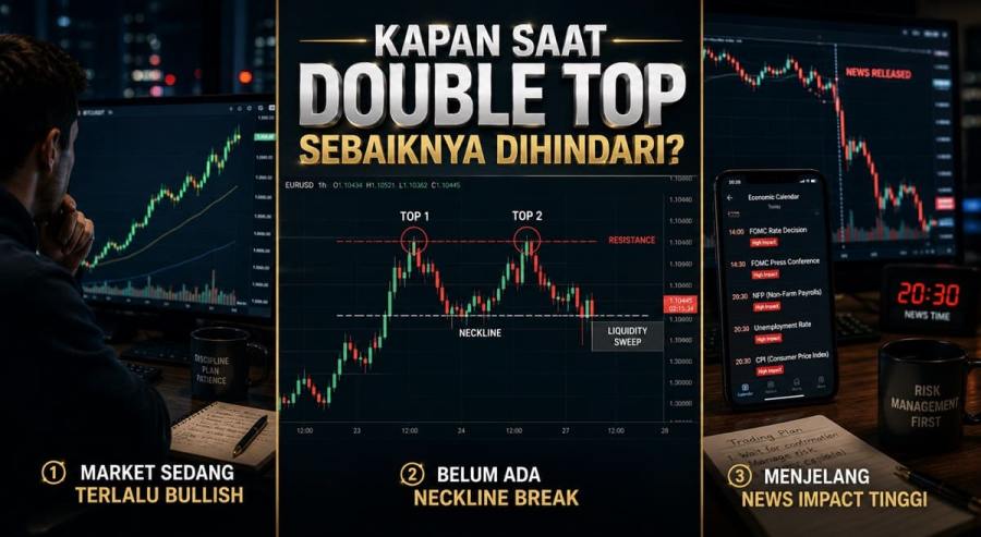 Kapan Saat Double Top Sebaiknya Dihindari?