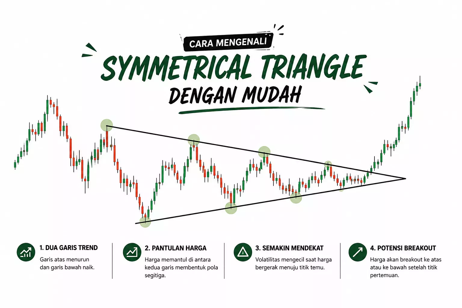 Cara Mengenali Symmetrical Triangle