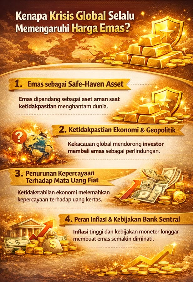 Krisis Global Memengaruhi Harga Emas