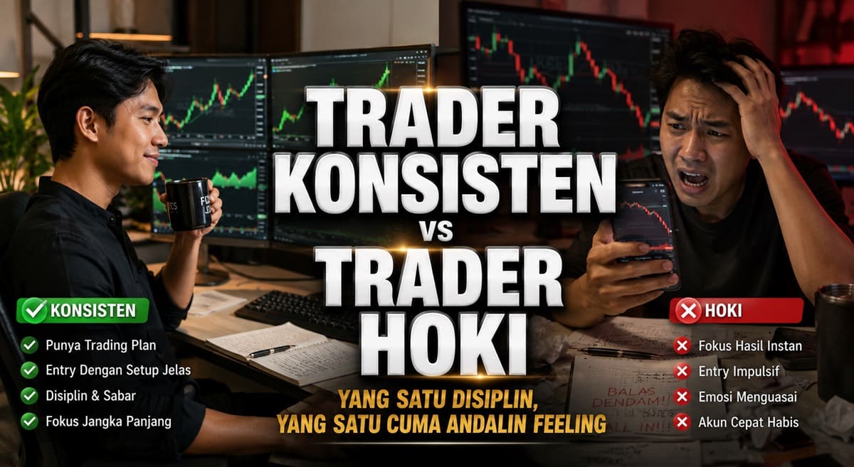 Trader Konsisten vs Trader Hoki