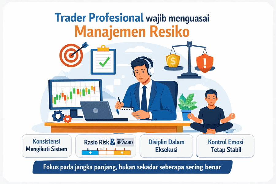 Trader Profesional Wajib Menguasai Manajemen Risiko
