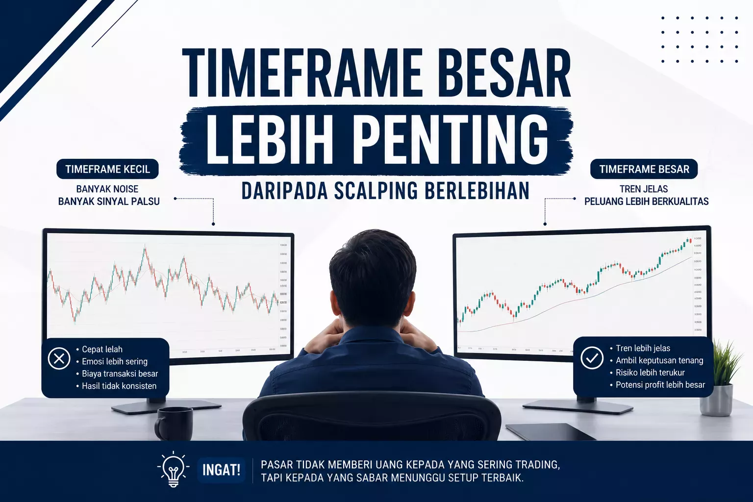 Timeframe Besar Lebih Penting daripada Scalping Berlebihan