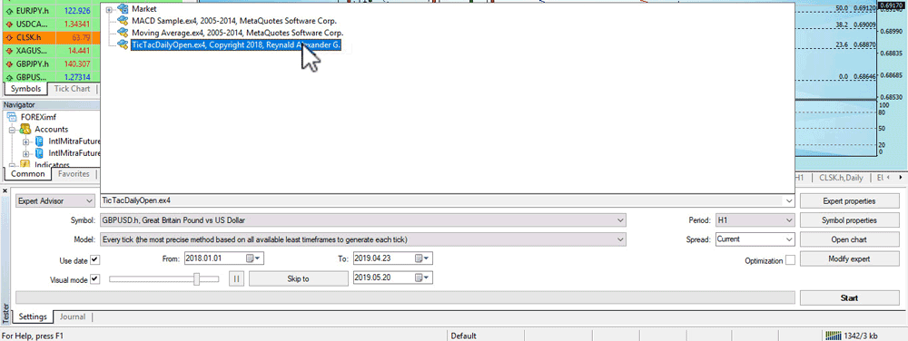 Cara Setting Robot Forex