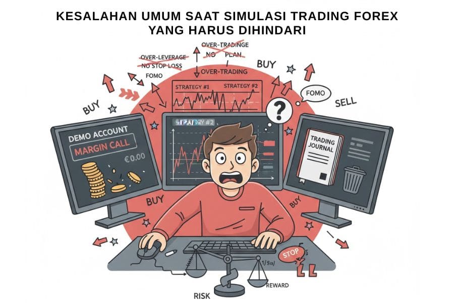 kesalahan saat simulasi trading forex